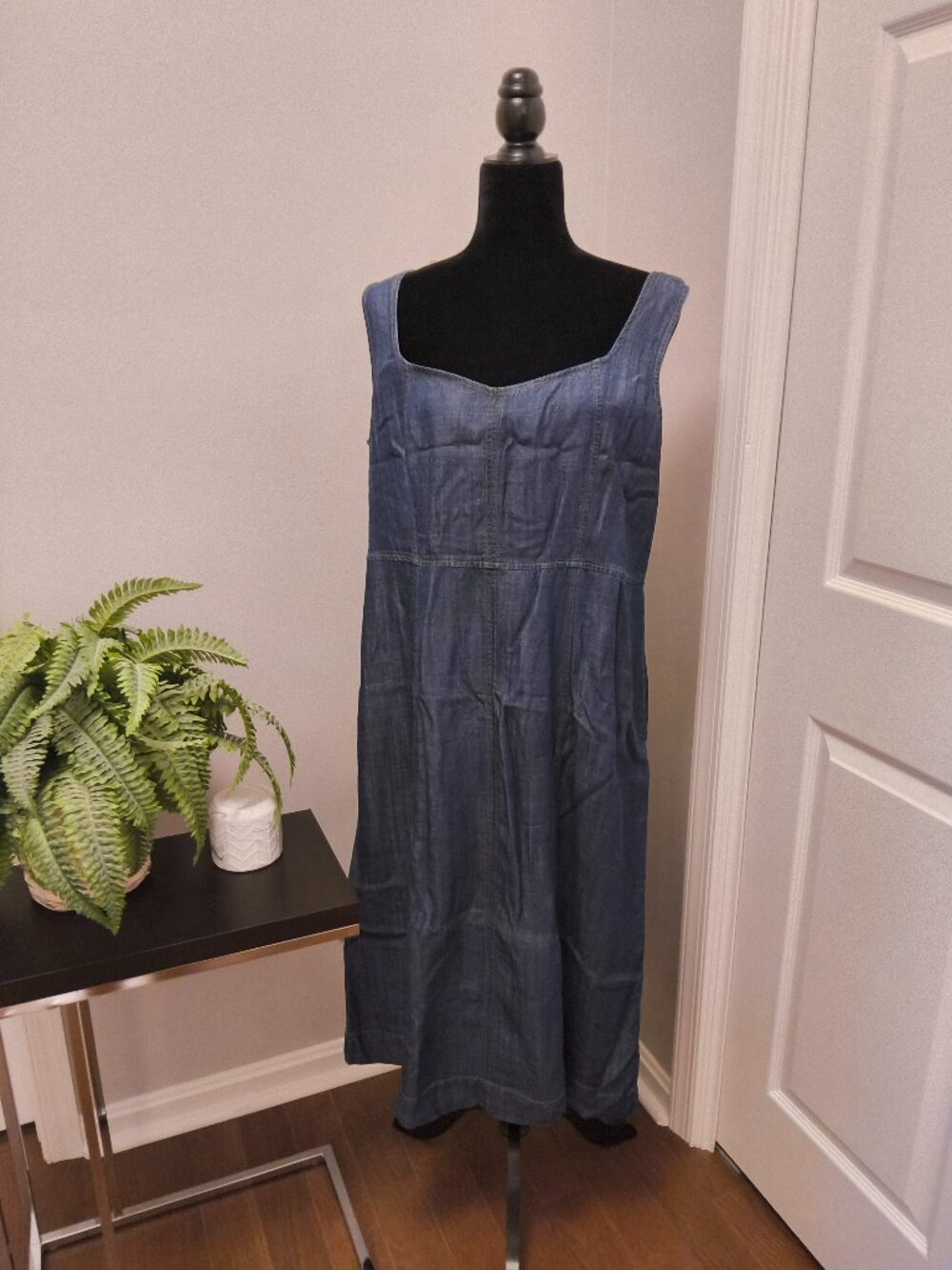 Curations x Debbie Denman Denim Dress . Size XL